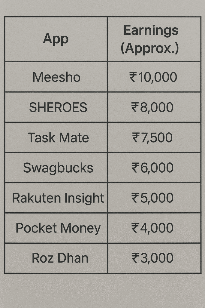 Paise Kamane Wale Apps for Indian Housewives Without