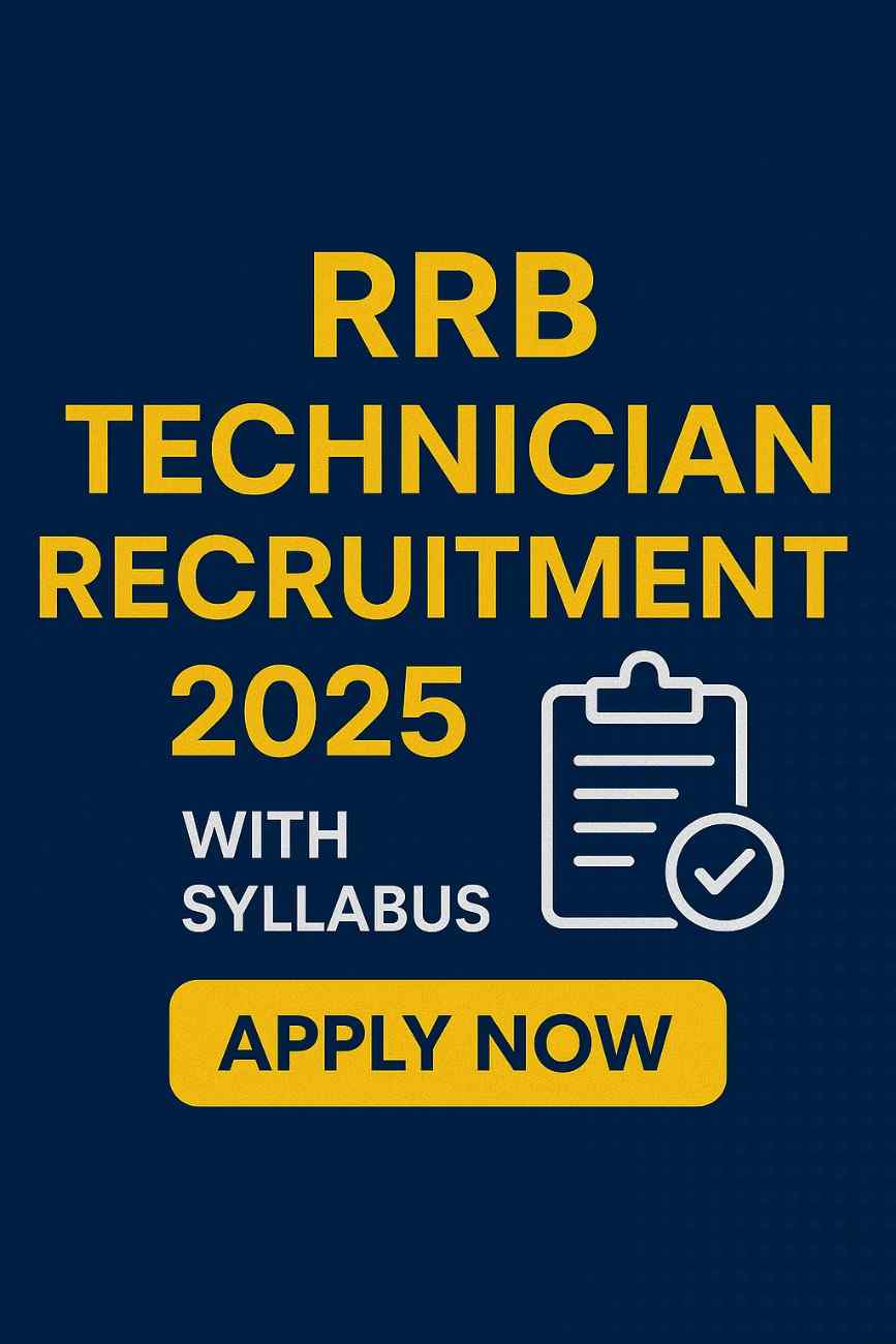rrbApply.gov.in Technician 2025