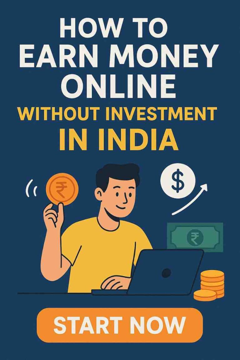 how to earn money online without investment in India